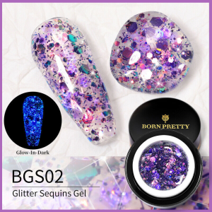 Geluri UV Colorate Gel Glitter Luminos Born Pretty 5g - BGS02