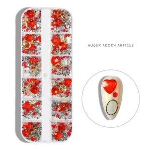 Decor Unghii NailsUp Mix Set Nail Art Red